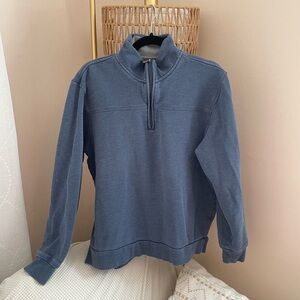 L.L. Bean Blue Zip Up Sweater